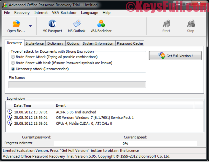 Advanced office password recovery 4.15 serial key